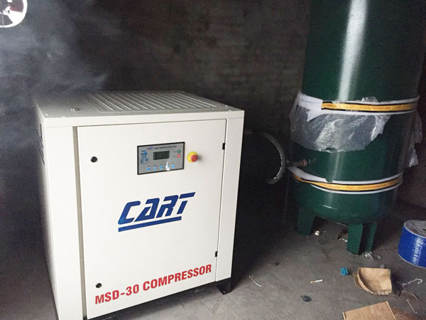 湘潭某礦場(chǎng)新裝的卡爾特MSD-30空壓機(jī)